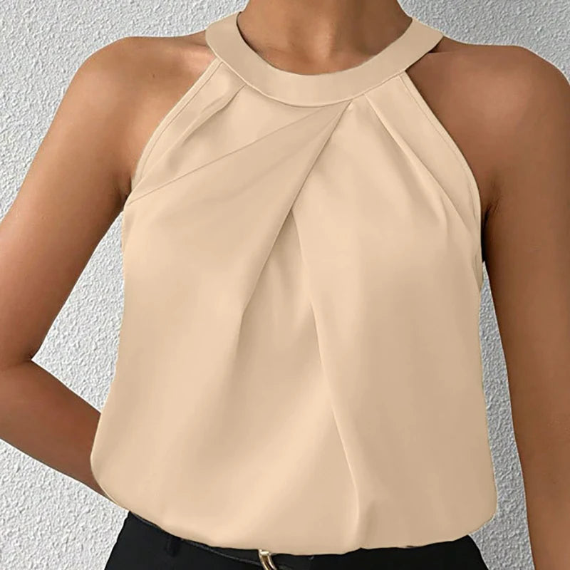UrbanEdge - Summer Women's High End Satin Tank Shirt