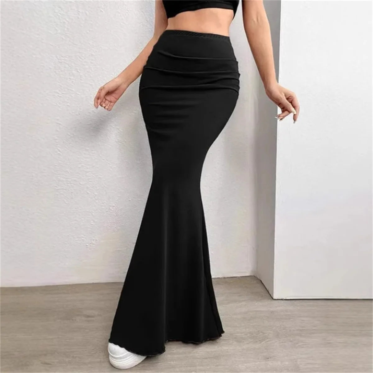 UrbanEdge - Women’s Elegant Fashion High Waist Fold Skirt