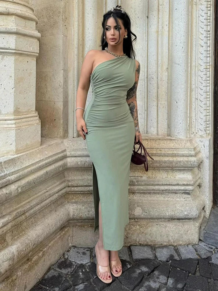 UrbanEdge - Summer Women' Maxi Dresses Sexy Split Fashion Sleeveless