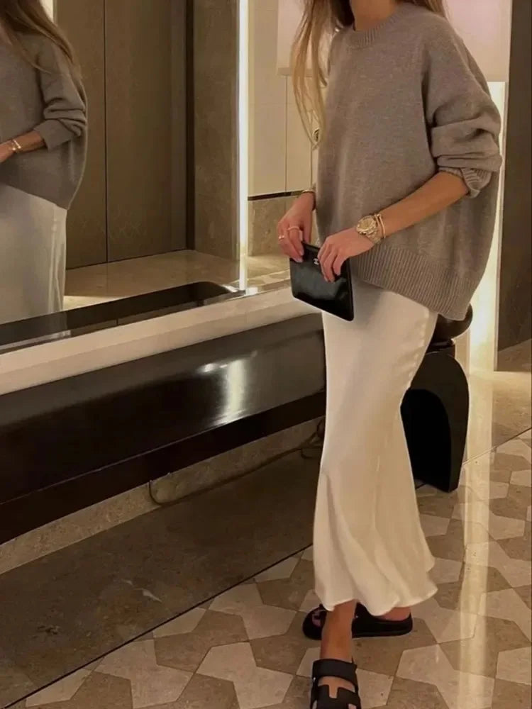 UrbanEdge - Woman High Waist Elegant Long Skirts For Women Fashion Summer