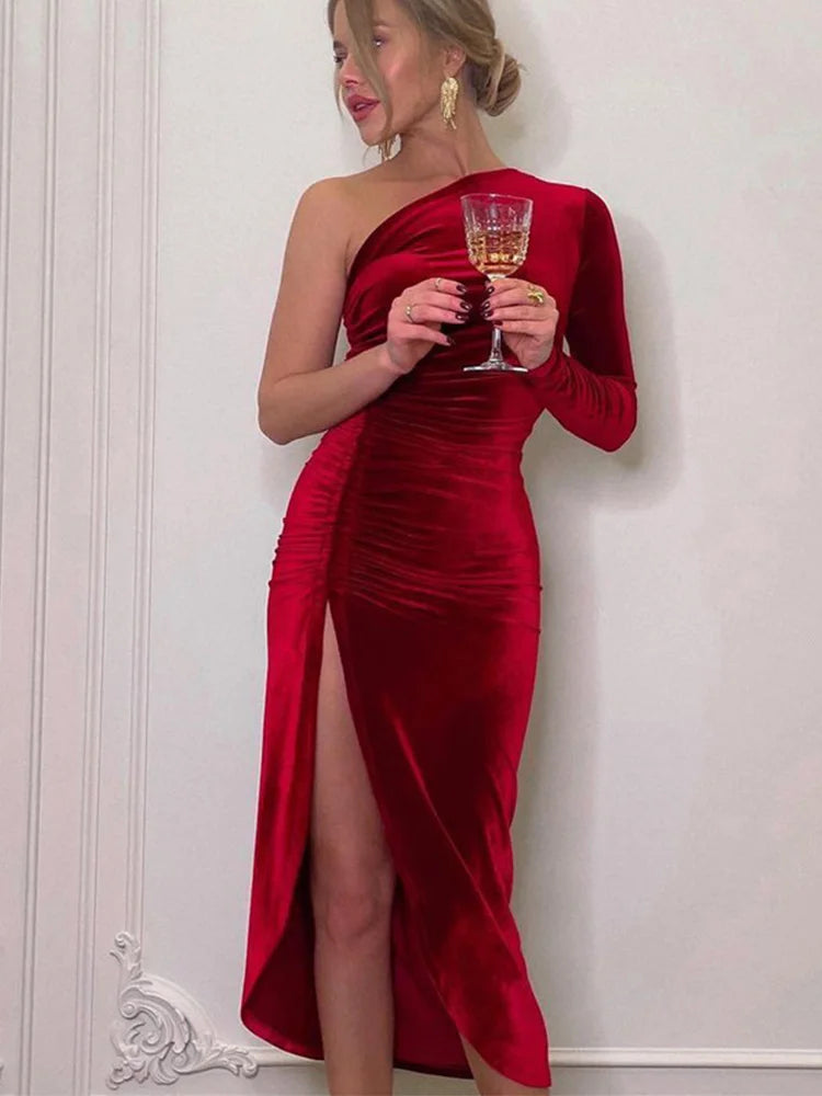 UrbanEdge - Women Elegant Long Sleeve Party Evening