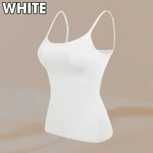 UrbanEdge - Women’s Built in Bra Cami Top Vest Tank Top