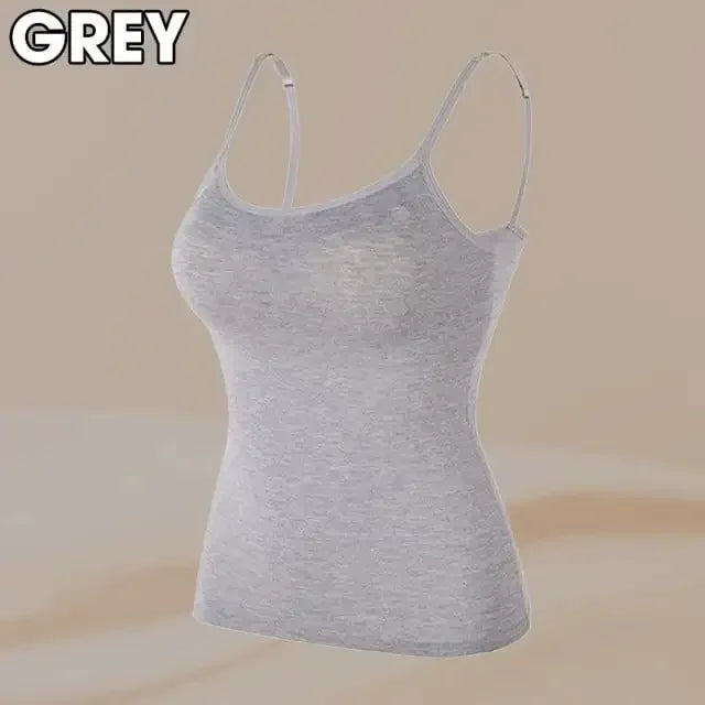 UrbanEdge - Women’s Built in Bra Cami Top Vest Tank Top