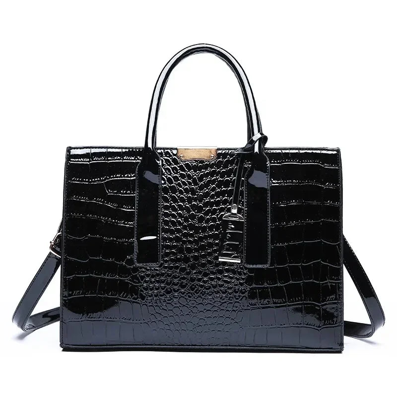 UrbanEdge - Luxury Vintage Women's Crocodile Pattern Handbag
