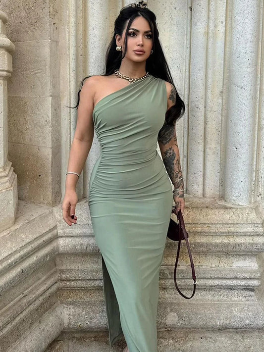 UrbanEdge - Summer Women' Maxi Dresses Sexy Split Fashion Sleeveless